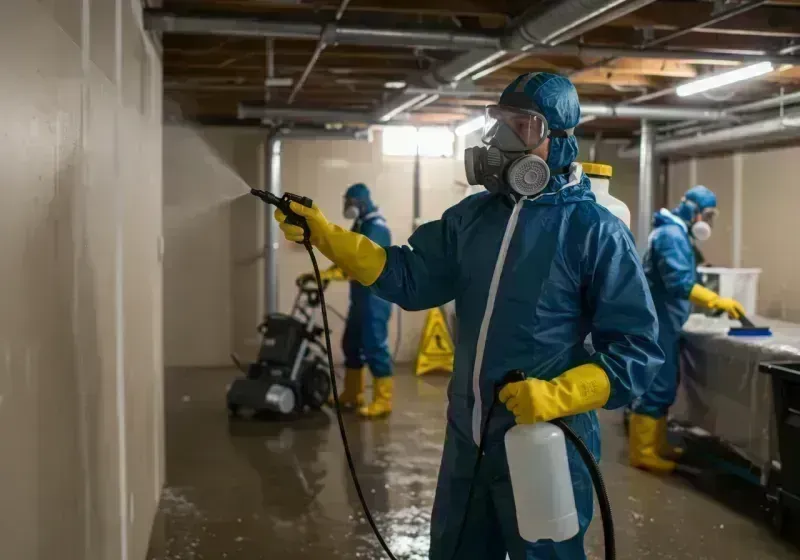 Basement Sanitization and Antimicrobial Treatment process in Greenwood, AR